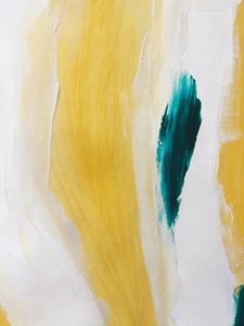 Goldene Teal Pinselstriche