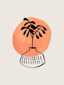 Moderne botanische Stillleben