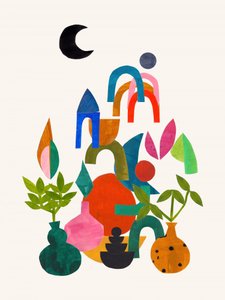 Verspielte Abstrakte Botanicals