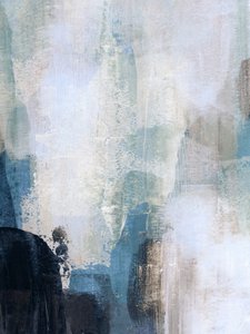 Gelassene Blaue Schichten