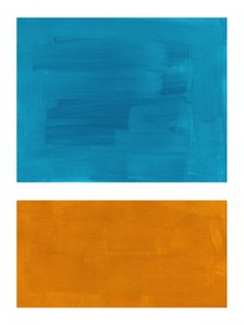 Türkis Orange Abstrakt