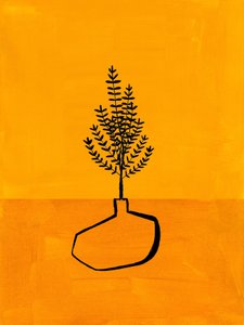 Warme minimalistische Pflanze