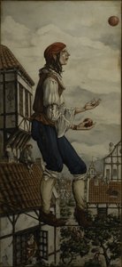 Riesiger Jongleur in der Altstadt von Ekaterina Andersson