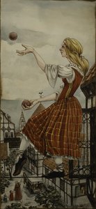 Verspielter Jongleur über der Stadt von Ekaterina Andersson