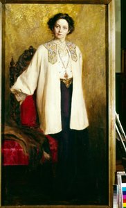 Porträt der Schauspielerin Vera Komissarzhevskaya (1864-1910) von Ekaterina Sergeevna Zarudnaya Kavos