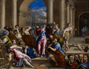 Christus vertreibt die Geldwechsler aus dem Tempel