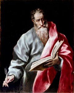 Apostolat der Kathedrale von Toledo: „Heiliger Matthäus“ Gemälde von Domenikos Theotokopoulos genannt El Greco (1541-1614) 1602-1605