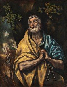Der reuige heilige Petrus, ca. 1590 von El Greco