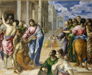 Christus heilt den Blinden