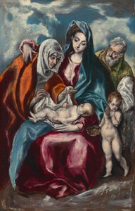 Die Heilige Familie mit der heiligen Anna und dem Johannesknaben von El Greco