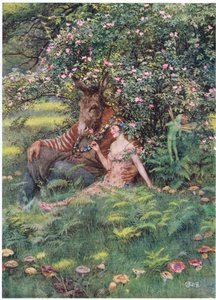 Bottom und Titania: "Komm, setz dich auf dieses blumige Bett"