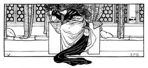 Eine Frau schläft in einem Stuhl, 1898 von Eleanor Fortescue Brickdale