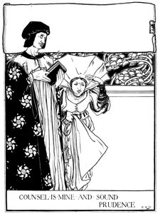 Rat ist mein und gesunde Klugheit, 1898 von Eleanor Fortescue Brickdale