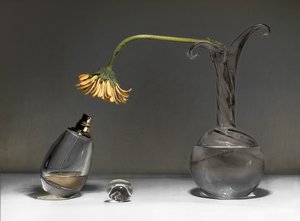 Verwelktes Blumen Stillleben