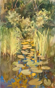 Hinterwasser in Abramtsevo, um 1888