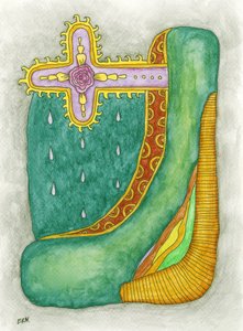 Verzierte Rosenkreuz-Design