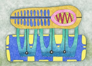Verspielter abstrakter Mechanismus