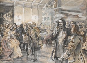 Osterfeier am Hof von Peter dem Großen von Elena Petrovna Samokish Sudkovskaya