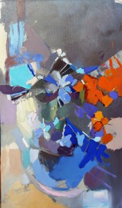 Lebendige abstrakte Blumen