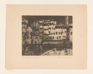 Borgo San Jacopo (Florenz) von Elena Wissmann (signed by artist)