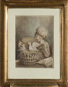 Das unartige Verlangen oder Junge mit Tauben von Elias Martin