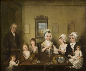 Porträt der Familie Latrobe von Fulneck von Elias Martin