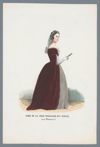 Dame des französischen Hofes, 16. Jahrhundert, unter Franz I.