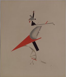 Raufbold. Figurine für die Oper Sieg über die Sonne von A. Krutschenych, 1920-1921