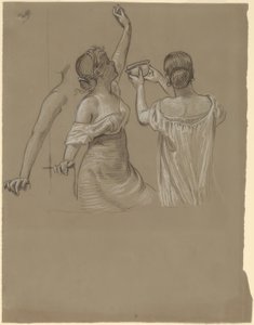 Dionysische Feiernde von Elihu Vedder