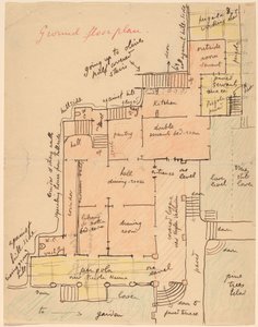 Grundriss für Torre Quatro Venti von Elihu Vedder