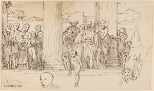 Studie nach Domenichino, um 1858