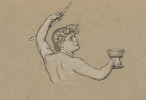Studie für die Figur des Herbstes von Elihu Vedder