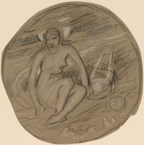 Studie für "Musik" von Elihu Vedder