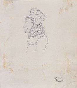 Zeichnung einer Frau von Elisa Bonaparte