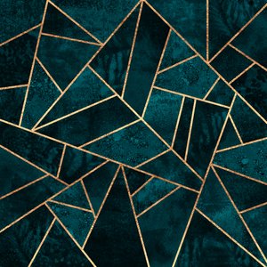 Elegante Türkise Geometrie