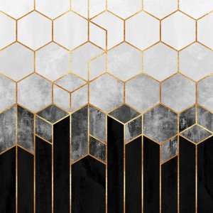 Gradient Goldene Sechsecke