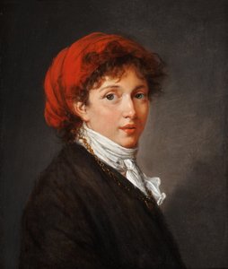 Selbstporträt im Atelierkostüm von Elisabeth Louise Vigee-Lebrun
