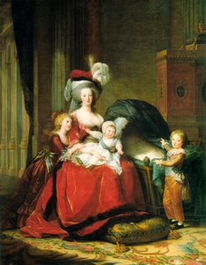 Marie Antoinette und ihre Kinder, 1787 von Elisabeth Louise Vigee Lebrun