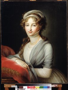 Porträt der Kaiserin Elisabeth Alexejewna, Prinzessin Louise von Baden