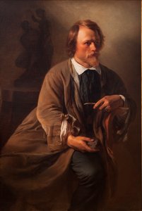 Der Bildhauer Jens Adolf Jerichau, der Ehemann der Künstlerin von Elisabeth Maria Anna Jerichau Baumann