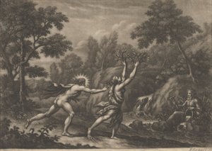 Apollo und Daphne von Elisha Kirkall