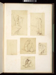 Entwürfe und Skizzen von Elisabeth Eleanor Siddal Rossetti