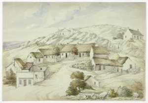 Kilkenny-Dorf von den Felsen