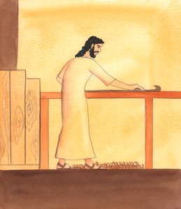 Eine Person, die bei der Erfüllung ihrer gewöhnlichen Pflichten aus Liebe zu Gott arbeitet, ist in Gottes Augen sehr schön, 2005 von Elizabeth Wang