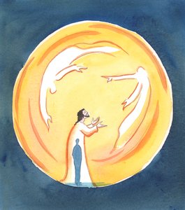 Eine Person, die durch die Taufe Gottes Leben teilt und in einem Zustand der Gnade lebt, kann sicher sein, dass, wenn sie im Namen Christi zum Vater betet, im Geist, Er hört und antwortet