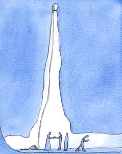 Bei seiner Menschwerdung ist es, als ob Christus zu den Menschen hinabstieg, die in einem tiefen Minenschacht gefangen und verloren sind von Elizabeth Wang