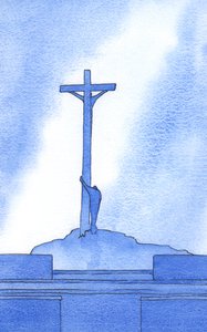 Bei jeder Messe stehen wir neben dem gekreuzigten Christus zu unserer Erlösung von Elizabeth Wang