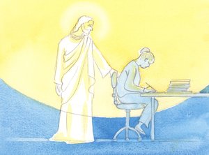 Durch Gottes Gnade kann jeder Tag in der Gesellschaft Christi verbracht werden, als ob man halb im Himmel lebt, während jeder Moment der Arbeit und des Gebets