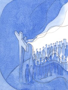 Durch sein göttliches Mitgefühl und in Solidarität mit seinem Volk auf Erden hat Christus die Sünden der gesamten Menschheit verhüllt von Elizabeth Wang