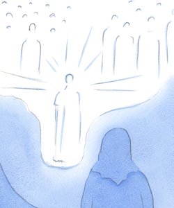 Durch das Gebet kommen wir den Heiligen des Himmels sehr nahe, als ob der Boden des Himmels herabsteigt. Jeder unserer Glaubensakte führt uns noch näher von Elizabeth Wang